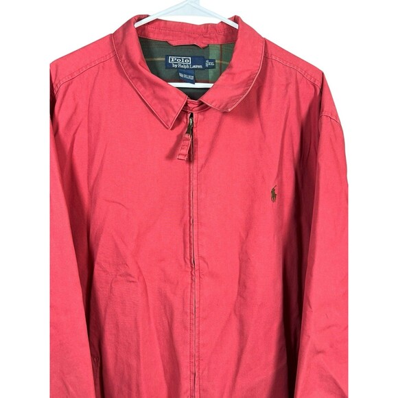 VTG Polo Ralph‎ Lauren Harrington Jacket XXL Plaid Lined Preppy Golf Strap Zip - Picture 2 of 12